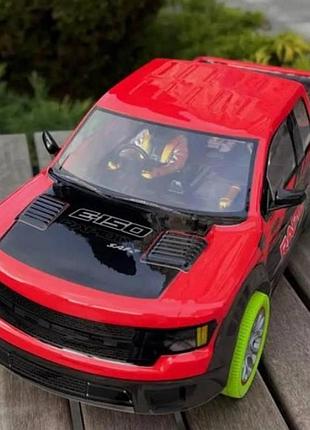 Машинка на радиоуправлении с пультом projectx ford f-150 raptor dt-347 красная