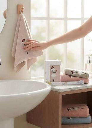 Набор 3 кухонных полотенец из микрофибры 25x50см в коробке catty