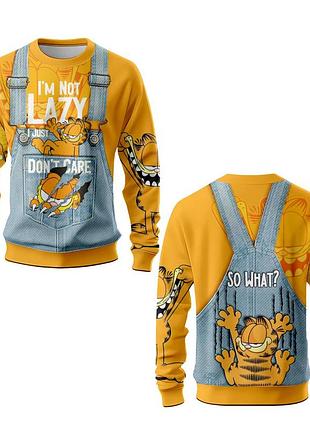 Свитшот с 3d принтом lazy garfield 31593 xs