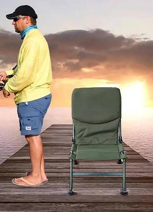 Стілець розкладний туристичний рибальський fishing bench темно-зелений