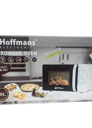 Микроволновая печь hoffmans 20l 700w hb-761 белая
