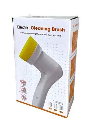 Щётка для уборки аккумуляторная 4 насадки electric spin scrubber