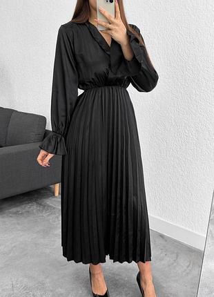 Распродажа платье boohoo миди макси с плиссированной юбкой