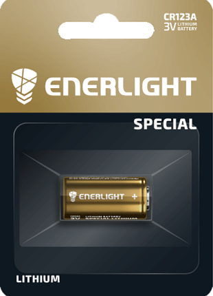 Батарейка литиевая enerlight lithium ndustrial cr123a, 3v, bli 1