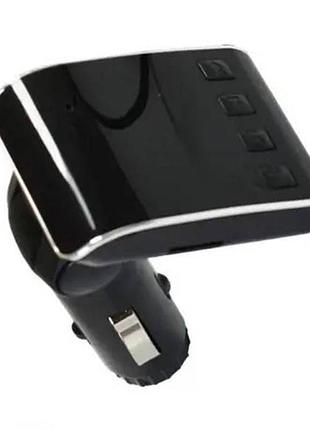 Fm-трансмітер автомобільний bluetooth модулятор hz h22bt + кабель micro usb, lightning 2.1a