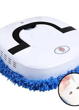 Робот-пилосос бездротовий автоматичний 3в1 xm-10 brush mopper білий з синім