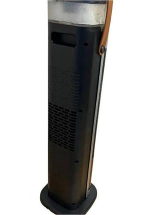 Тепловентилятор напольный башенный с имитацией камина portable fan heater hqn218-28qd черный