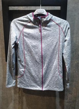 Сіра спортивна утеплена кофта з довгим рукавом mountain warehouse active eur 40