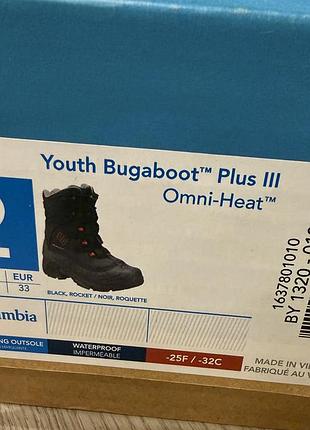 Зимові черевики columbia bugaboot plus iii 7
