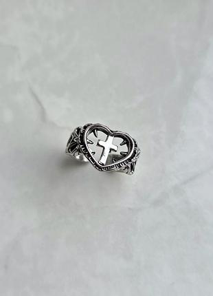 Каблучка silver crux cordis 4