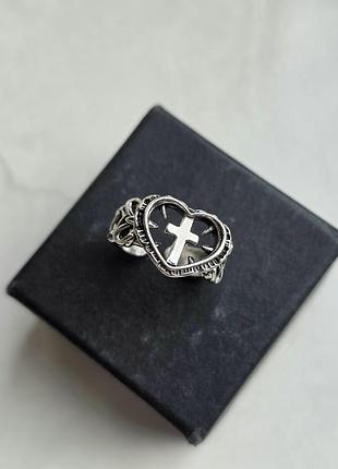 Каблучка silver crux cordis