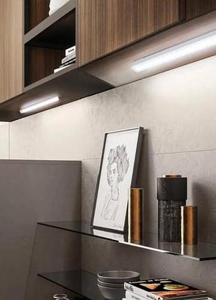 Світильник акумуляторний підвісний на магнітах 50см з датчиком руху cabinet light білий