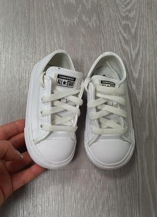 Кожаные детские кеды converse