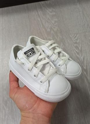 Кожаные детские кеды converse 2
