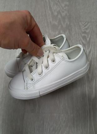 Кожаные детские кеды converse 3