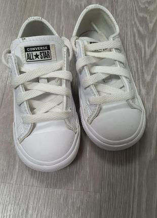 Кожаные детские кеды converse 4