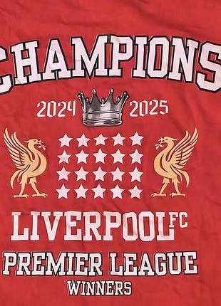 Fc liverpool - champions 2024-25 liverpool premier league winners - коллекционная, фанатская футболка - l