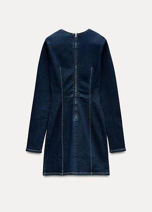 Джинсова сукня zara 2