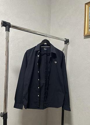 Сорочка рубашка темна fred perry оригінал, розмір m