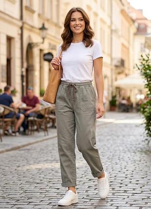 Жіночі бавовняні штани-джогери primark (denim co) m