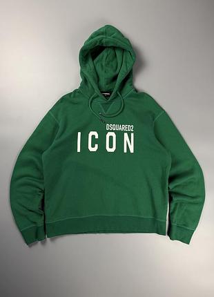 Худі dsquared2 icon green оригінал s (cool fit)