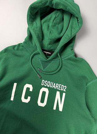 Худі dsquared2 icon green оригінал s (cool fit) 2