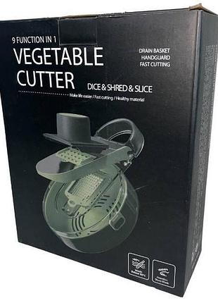 Багатофункціональна овочерізка 9в1 vegetable cutter чорна
