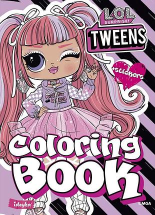 Детская книга-раскраска "tweens ali dance" lcb9 со стикерами