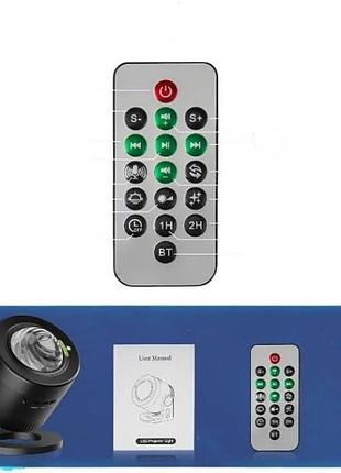 Проектор музичний з функцією підключення bluetooth projector and ly-1069 чорний