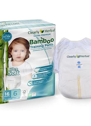 Подгузники clearly herbal bamboo, размер 6 16 шт. (1126) 15кг+