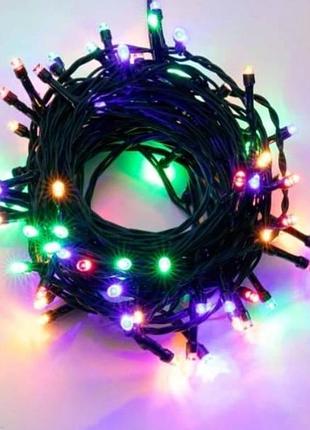 Гирлянда линейная внутренняя 5м 80led 4479 v8dimor black and 3-20 черный провод, мультиколор