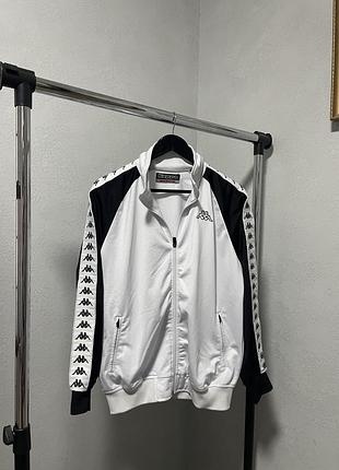 Олімпійка кофта kappa vintage оригінал з лампасами, розмір s-m
