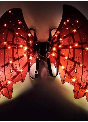 Крылья с подсветкой интерактивные shadow angel №2 разноцветные