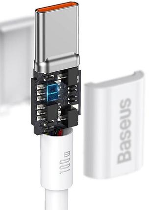 Дата кабель baseus superior series fast charging type-c to type-c pd 100w (1m) (catys-b) 4