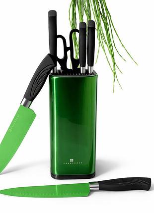 Набір ножів edenberg eb-11027 7 предметів green