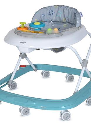 Дитячі ходунки el camino me 1049 sky blue з музикою та світлом