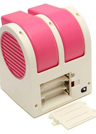 Настільний міні кондиціонер conditioning air cooler usb рожевий