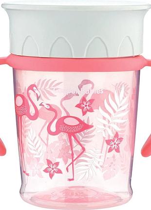 Кружка canpol babies 360 jungle коралловая 270 мл (56/504_cor) (5903407565040)