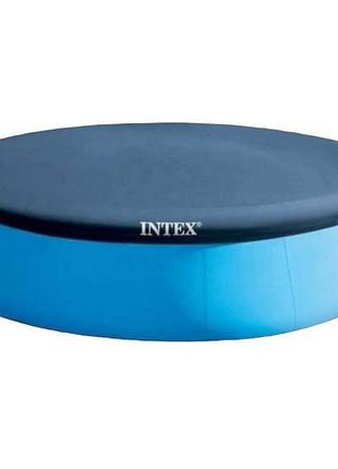 Тент для наливного басейну 305см intex 28021 темно-синій