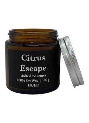Свічка citrus escape, 100 г - свіжий цитрусово-квітковий аромат