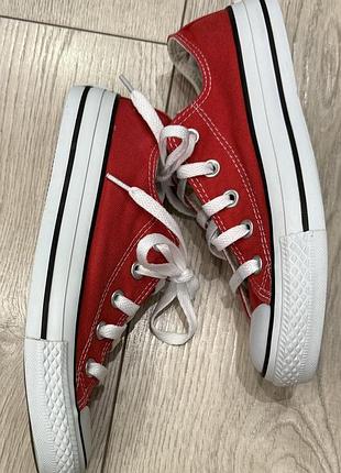 Низькі червоні кеди converse 3