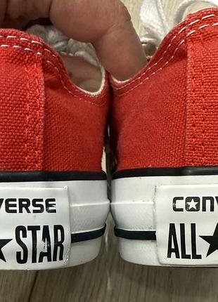 Низькі червоні кеди converse 6