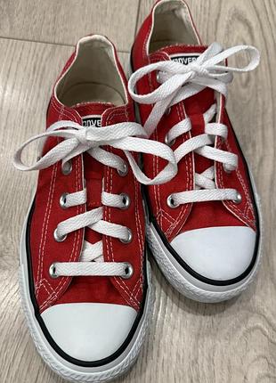 Низькі червоні кеди converse 2