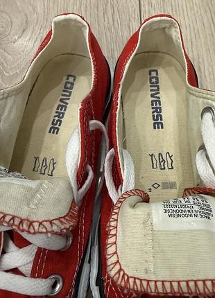 Низькі червоні кеди converse 5