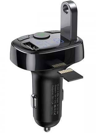 Азу fm модулятор baseus s-09a 10w (2usb-a) (ccmt) 4