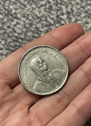 Монета 5 франків 1968 року