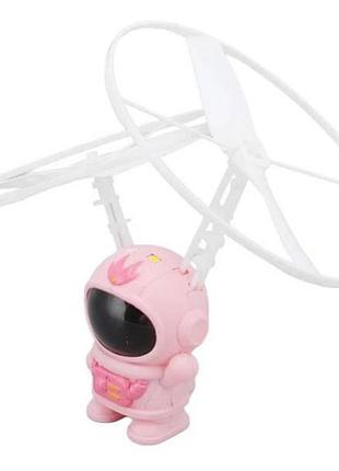Игрушка летающая космонавт с подсветкой от usb spaceman розовая