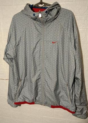 Двусторонняя ветровка nike reversible windbreaker (винтаж) оверсайз унисекс