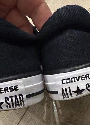 Чорні низькі кеди converse 4
