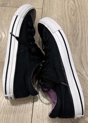 Чорні низькі кеди converse 3